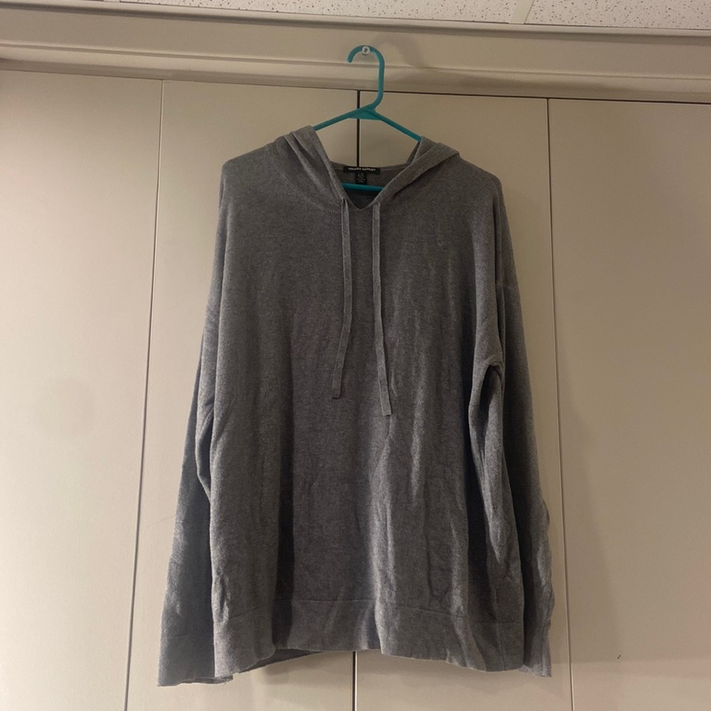 Hillary Radley Gray v Neck Sweatshirt/ sweater‎ with hood.